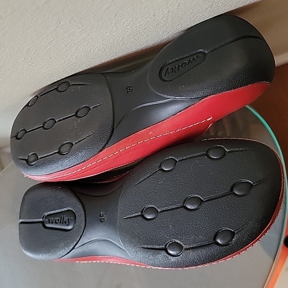 Wolky Clogs Red Leather - Picture 5 of 8